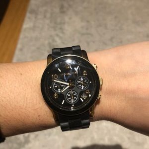 Michael Kors black/gold watch